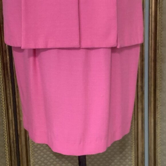 Dani Max. Sz M-L. Pink Faux Two Piece Layered Short Sleeve Vintage Dress. WTC. - Picture 4 of 6